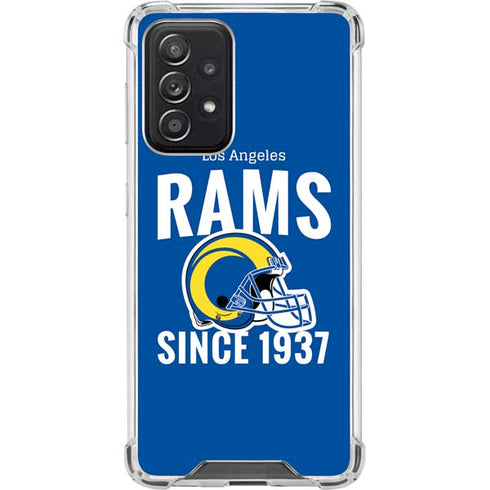 NFL Los Angeles Rams Helmet Galaxy A52 5G Clear Case